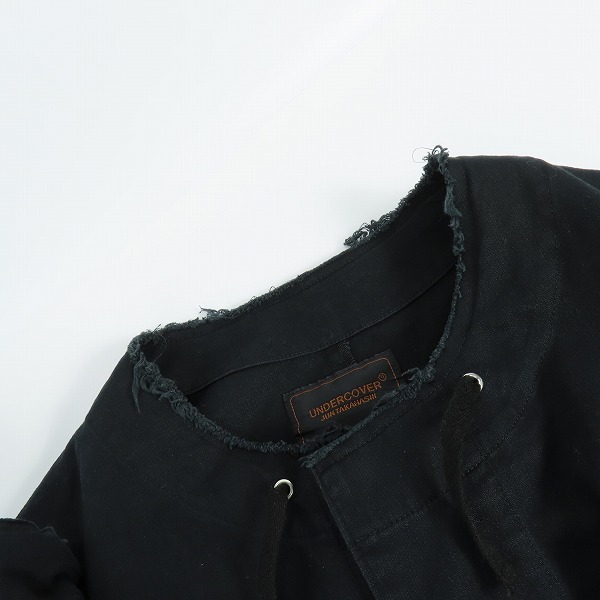 実際に弊社で買取させて頂いたUNDERCOVER/アンダーカバー No Collar Mods Coat ノーカラー モッズコート/Mの画像 5枚目