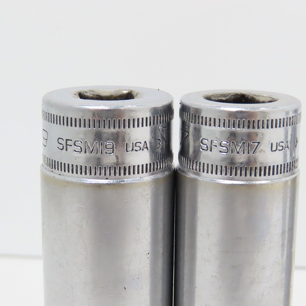 実際に弊社で買取させて頂いたSnap-on/スナップオン ディープソケット SFSM19/17/14/13/12/10/8  7点セットの画像 2枚目