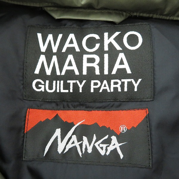 実際に弊社で買取させて頂いたWACKO MARIA × NANGA/ワコマリア×ナンガ DOWN JACKET 23FW-WMO-NA04/Sの画像 2枚目