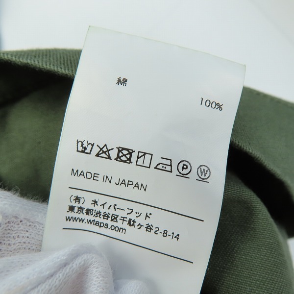 実際に弊社で買取させて頂いた【未使用】WTAPS/ダブルタップス 17AW BUDS LS 01 SHIRT ミリタリーシャツ 172WVDT-SHM01/01の画像 4枚目