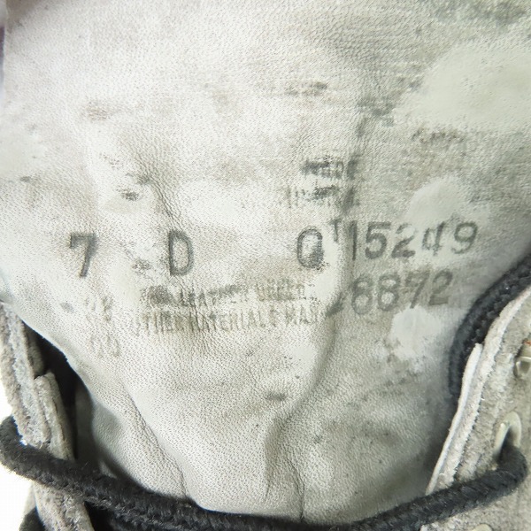 実際に弊社で買取させて頂いたRED WING/レッドウィング BEAMS別注 旧羽タグ スエード プレーントゥ ブーツ 8872 7Dの画像 5枚目