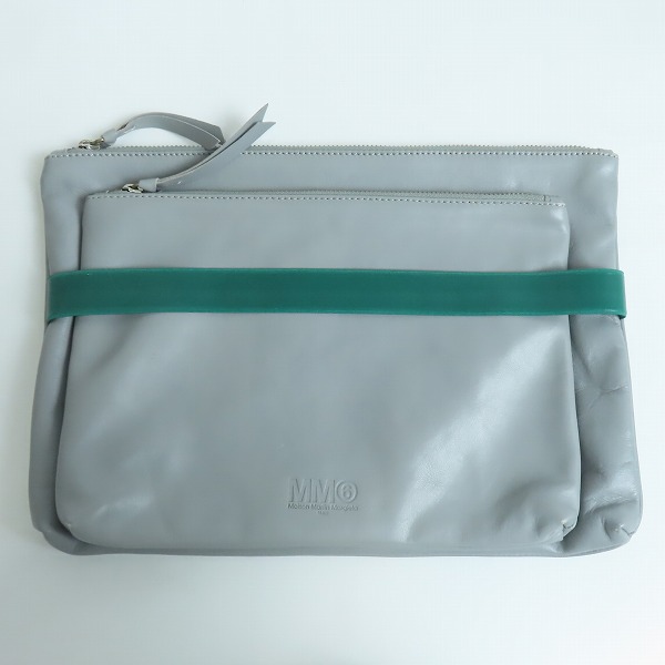 実際に弊社で買取させて頂いたMaison Martin Margiela MM6/メゾンマルタンマルジェラ ダブルクラッチバッグ S32WF0025 SX8354