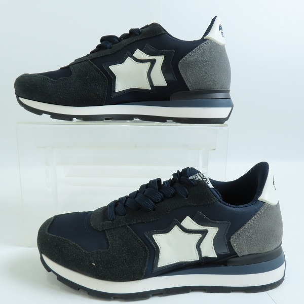 実際に弊社で買取させて頂いたATLANTIC STARS/アトランティックスターズ ブラック/ネイビー スニーカー/40の画像 3枚目