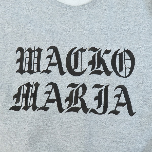 実際に弊社で買取させて頂いたWACKO MARIA/ワコマリア 22AW オールドイングリッシュロゴ 刺繍 スウェット Mの画像 5枚目