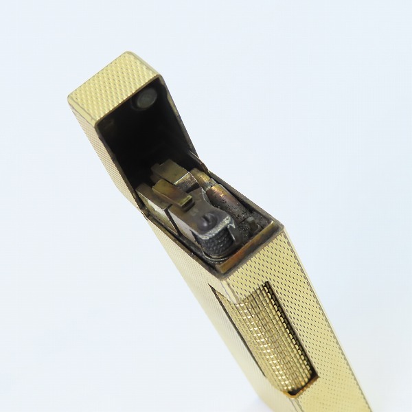実際に弊社で買取させて頂いたdunhill/ダンヒル サイドローラー ガスライター ゴールドカラーの画像 4枚目