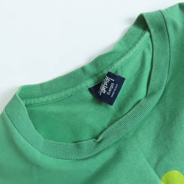 実際に弊社で買取させて頂いたSTUSSY/ステューシー 90s/ヴィンテージ/ビンテージ オールドタグ Tシャツ/Lの画像 4枚目