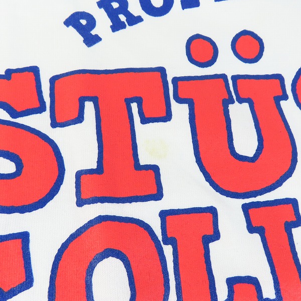 実際に弊社で買取させて頂いたSTUSSY/ステューシー COLLEGE ＃10 プリントデザイン 半袖Tシャツ/M の画像 6枚目