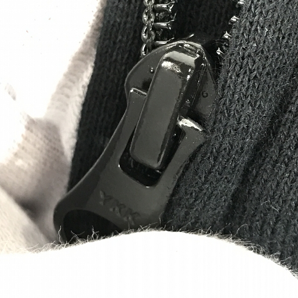 実際に弊社で買取させて頂いたHYSTERIC GLAMOUR/ヒステリックグラマー ジップアップ パーカー ブラック 02233CF12/Lの画像 5枚目