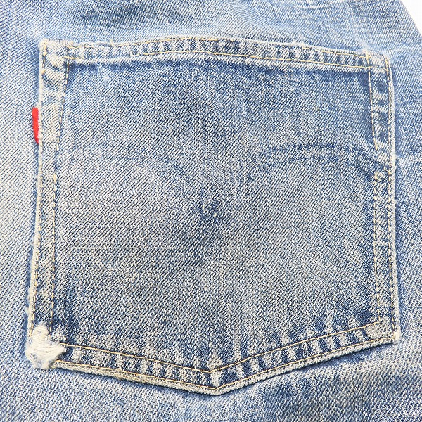 実際に弊社で買取させて頂いた【難あり】LEVI'S/リーバイス 501 ボタン裏 W刻印 シングルステッチ ヴィンテージ/ビンテージ デニムパンツ/ジーンズの画像 8枚目