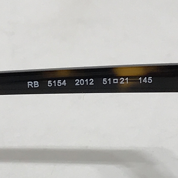 実際に弊社で買取させて頂いたRay-Ban/レイバン CLUBMASTER/クラブマスター メガネフレーム アイウェア RB5154 2012の画像 6枚目