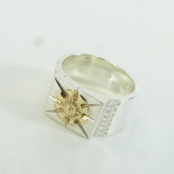 実際に弊社で買取させて頂いたARIZONA FREEDOM/アリゾナフリーダム 放射 リング K18×SV R-79c 20-21.5号