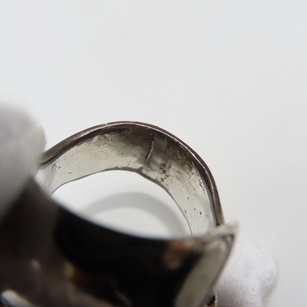 実際に弊社で買取させて頂いたCRAZY PIG/クレイジーピッグ PSYCHO S.O.B. SKULL RING サイコソブスカル リング 22-23号の画像 8枚目