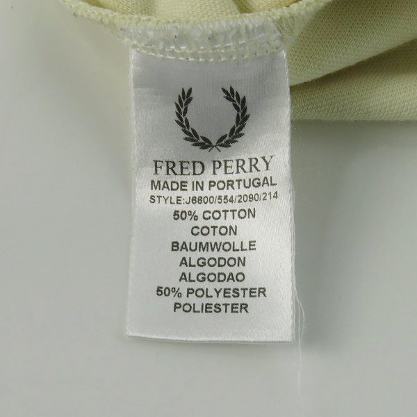 実際に弊社で買取させて頂いたFRED PERRY/フレッドペリー ツインテープド トラックジャケット/クリーム J6600 Mの画像 3枚目