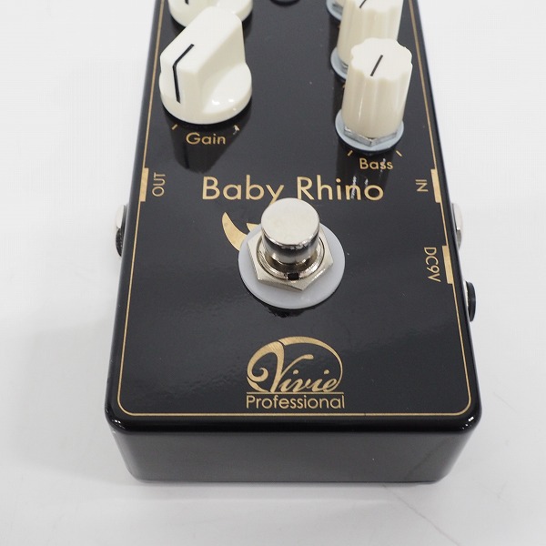 実際に弊社で買取させて頂いた【難有り】Vivie/ビビー Professional Baby Rhino オーバードライブ ベース用エフェクターの画像 2枚目