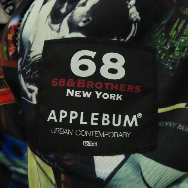 実際に弊社で買取させて頂いたAPPLEBUM×68&Brothers/アップルバム×シックスティエイトアンドブラザーズ リバーシブル MA-1/Mの画像 5枚目
