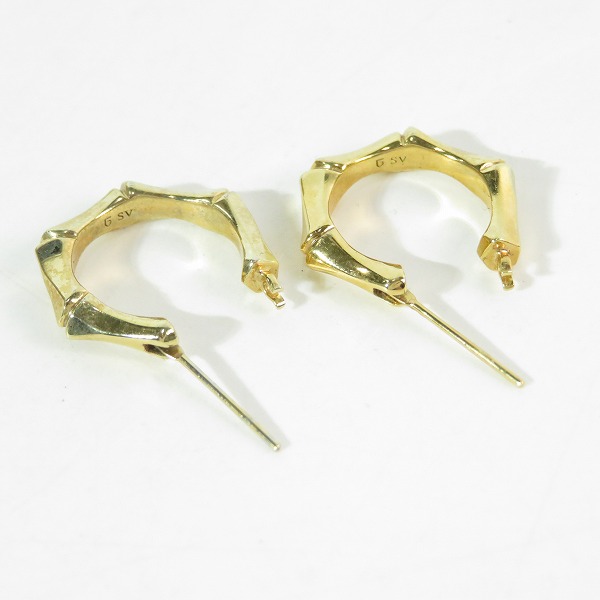 実際に弊社で買取させて頂いたGARNI/ガルニ クロッケリー バンブー ピアス GP20029の画像 4枚目