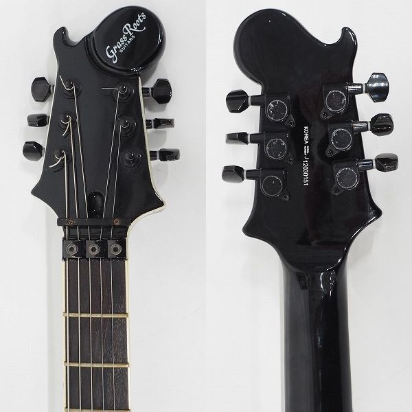 実際に弊社で買取させて頂いた★GrassRoots/グラスルーツ G-NS-70 NIGHTMARE/ナイトメア 咲人モデル コイルタップ搭載 エレキギター ソフトケース付の画像 2枚目