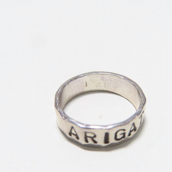 実際に弊社で買取させて頂いたHOLLYWOOD RANCH MARKET/ハリウッドランチマーケット シルバーリング ARIGATO 7号の画像 6枚目