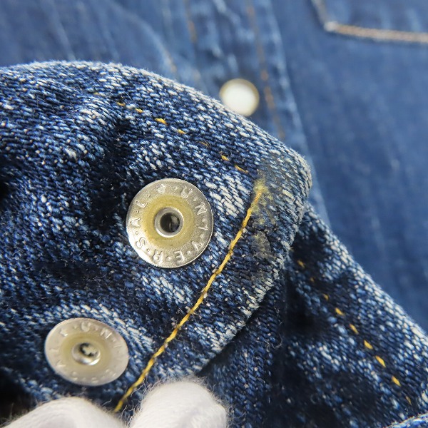 実際に弊社で買取させて頂いたTHE FLAT HEAD/フラットヘッド デニムシャツ 7002W/40の画像 5枚目