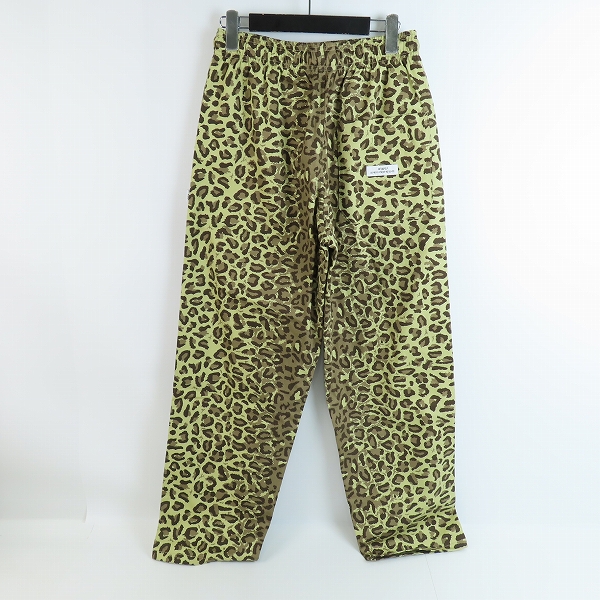 実際に弊社で買取させて頂いたWTAPS/ダブルタップス 21SS TROUSERS / COTTON. TWILL. CAMO レオパード/総柄 パンツ 211TQDT-PTM03/01の画像 1枚目