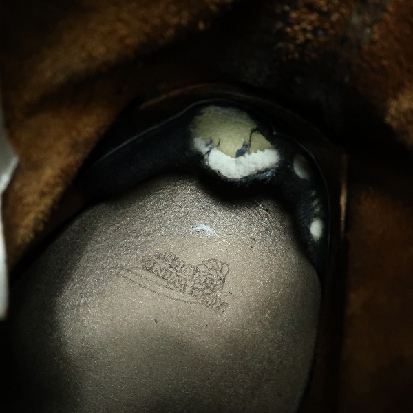 実際に弊社で買取させて頂いたRED WING/レッドウィング アイリッシュセッター クローンダイク ブーツ 犬タグ 9874/12Eの画像 7枚目