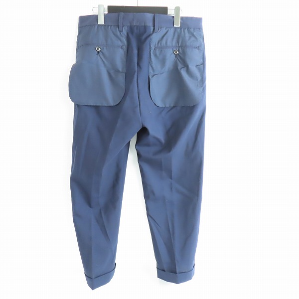 実際に弊社で買取させて頂いたUNITED ARROWS&SONS × NVy by NICK WOOSTER TRO PANTS 裏返しデザインスラックスパンツ 5551-299-0113/Lの画像 1枚目