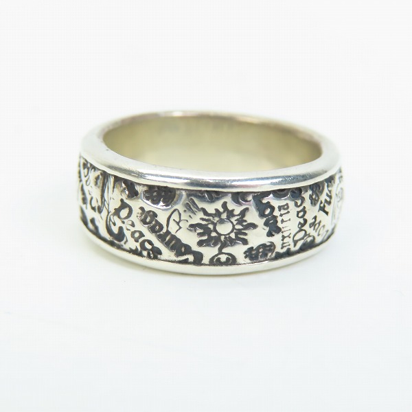 実際に弊社で買取させて頂いた【ギャラ付き】Bill Wall Leather/BWL/ビルウォールレザー Banded Graffiti Ring/ バンディッドグラフィティリング 16-16.5号の画像 3枚目