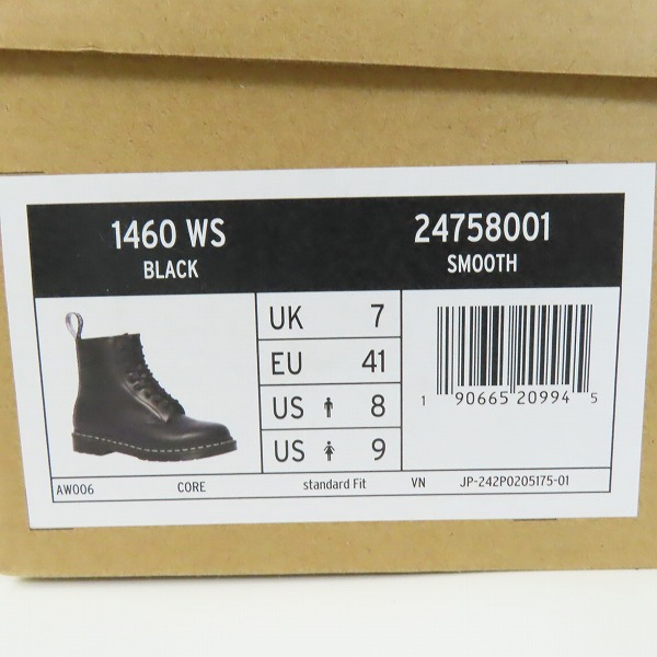 実際に弊社で買取させて頂いたDr.Martens/ドクターマーチン 8EYE/8ホール ブーツ ホワイトステッチ 1460 WS/UK7の画像 9枚目