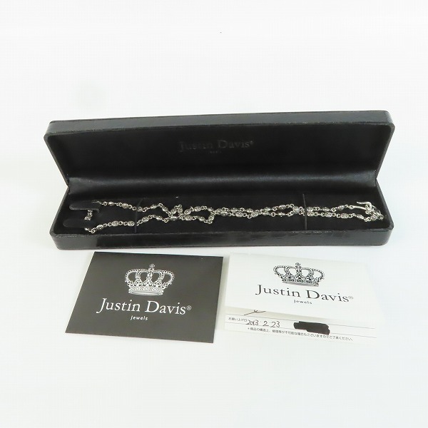 実際に弊社で買取させて頂いた【ギャラ付き】Justin Davis/ジャスティンデイビス TINY CROSS/タイニークロス チェーン ネックレス SNJ125の画像 7枚目