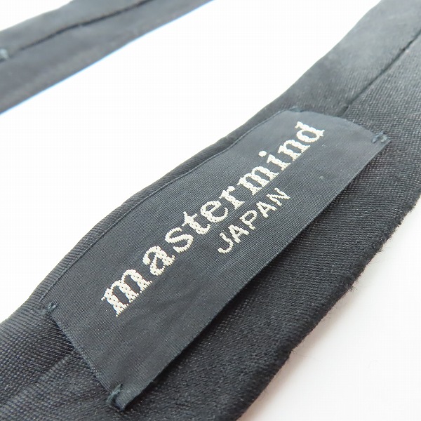 実際に弊社で買取させて頂いたmastermind/マスターマインド ネクタイ ブラックの画像 1枚目
