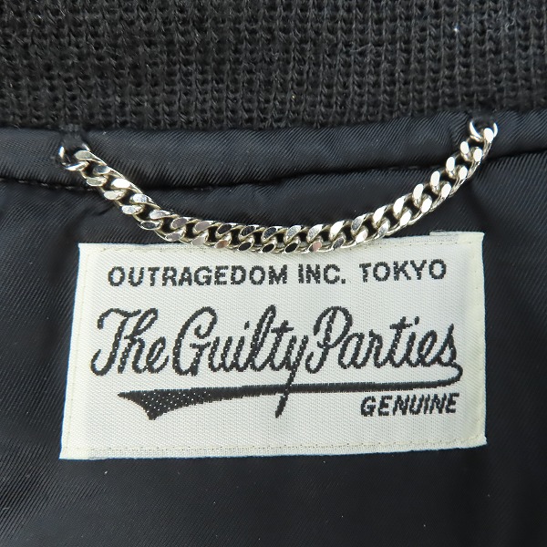 実際に弊社で買取させて頂いたWACKO MARIA/ワコマリア LEATHER VARSITY JACKET スタジャン Sの画像 2枚目