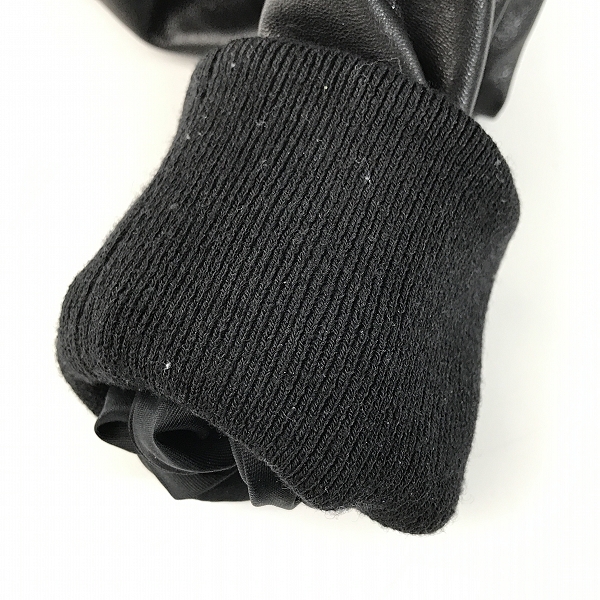 実際に弊社で買取させて頂いたRick Owens/リックオウエンス 14AW インターシャシングルレザージャケット RU14F2761/46の画像 6枚目