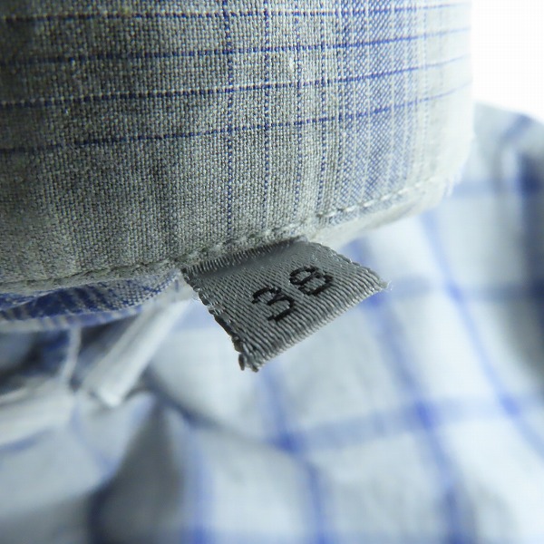 実際に弊社で買取させて頂いたDior/ディオール チェック柄 長袖シャツ 9H3154101189 /38の画像 3枚目