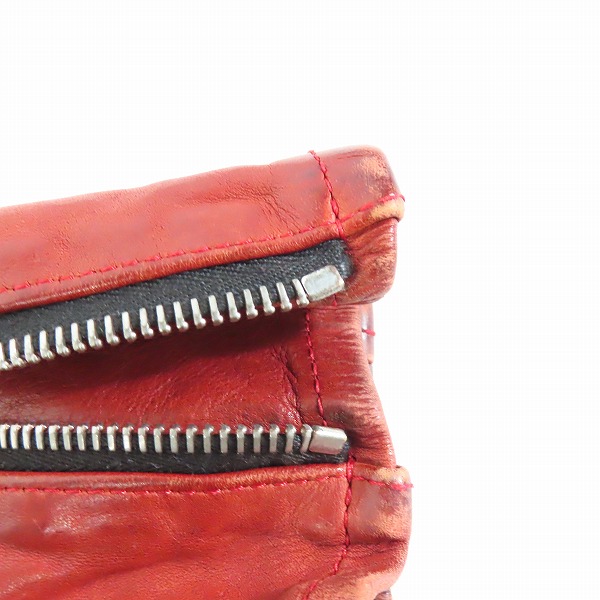 実際に弊社で買取させて頂いたBACKLASH/バックラッシュ イタリアンダブルショルダー 製品染め ダブルライダース 1254-02/Ｍの画像 6枚目