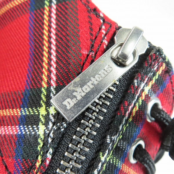 実際に弊社で買取させて頂いたDr.Martens/ドクターマーチン ZIP チェック 3ホール ブーツ 1461/UK7の画像 6枚目