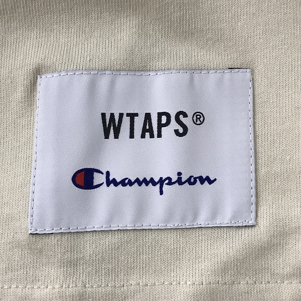 実際に弊社で買取させて頂いた【未使用】WTAPS×Champion/ダブルタップス×チャンピオン ロングスリーブ Tシャツ C8-U421/XLの画像 5枚目