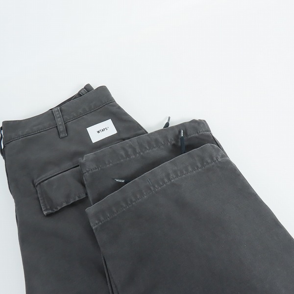 実際に弊社で買取させて頂いた【未使用】WTAPS/ダブルタップス 20SS JUNGLE STOCK 01 TOUSERS/ジャングルストック トラウザーズパンツ 201WVDT-PTM03/Black/1の画像 7枚目