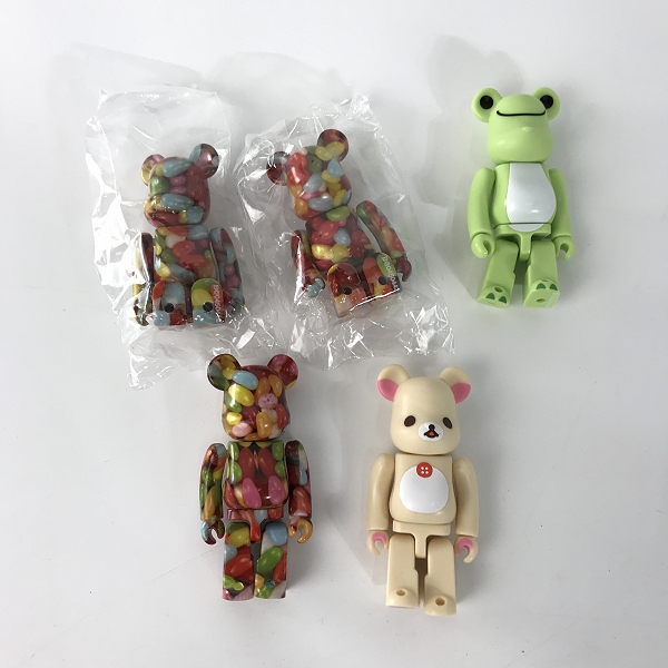 実際に弊社で買取させて頂いた【おまとめ/未開封含む】BE@RBRICK/ベアブリック  BASIC/JELLY BEAN /リラックマ/ANIMAL/THE FLINTSTONES 等 100%の画像 1枚目