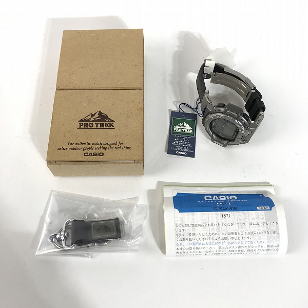 実際に弊社で買取させて頂いたCASIO/カシオ PRO TREK/プロトレック トリプルセンサー PRT-600【動作未確認】の画像 7枚目