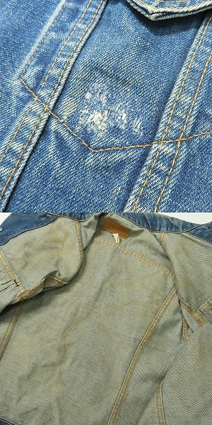実際に弊社で買取させて頂いたLevi's/リーバイス ボタン裏刻印52  3rd/サード デニム ジャケットの画像 8枚目