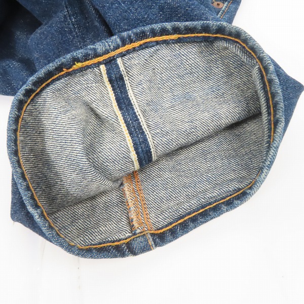 実際に弊社で買取させて頂いたEVISU/エヴィス No2 Lot.2000 カモメ プリント ボタンフライ デニムパンツ/33×35の画像 6枚目