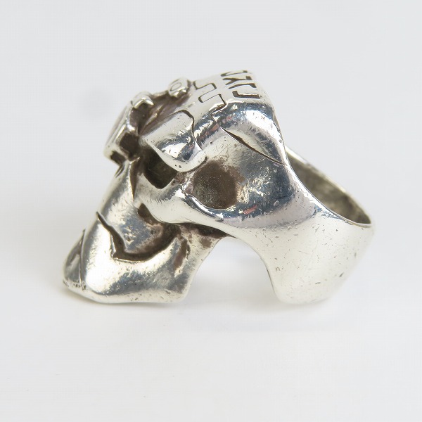 実際に弊社で買取させて頂いたCRAZY PIG/クレイジーピッグ サイボーグスカルリング/18-19号の画像 2枚目