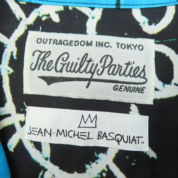 実際に弊社で買取させて頂いたWACKO MARIA×JEAN MICHEL BASQUIAT/ワコマリア×ジャン＝ミシェル・バスキア HAWAIIAN SHIRT/Sの画像 2枚目