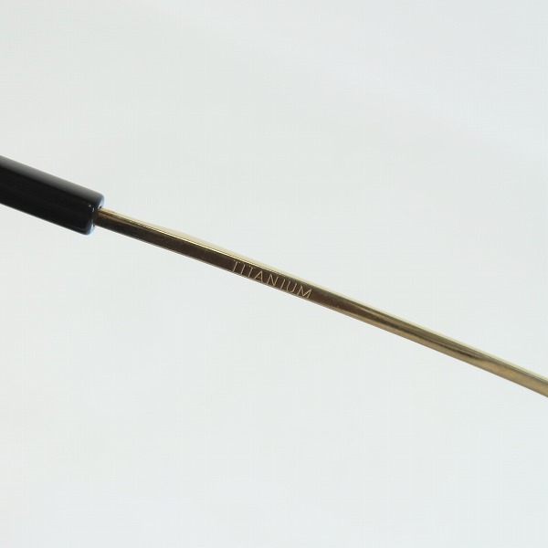 実際に弊社で買取させて頂いた999.9/フォーナインズ ハーフリム 眼鏡/メガネフレーム/アイウェア S-351Tの画像 7枚目