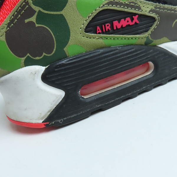 実際に弊社で買取させて頂いたNIKE×atmos/ナイキ×アトモス AIR MAX 90 DUCK CAMO エアマックス90 ダックカモ CW6024-600/27.0の画像 7枚目