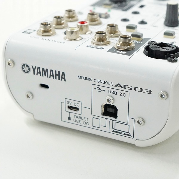 実際に弊社で買取させて頂いたYAMAHA/ヤマハ AG03 ミキシングコンソール ミキサー ウェブキャスティングミキサー 通電確認済みの画像 5枚目