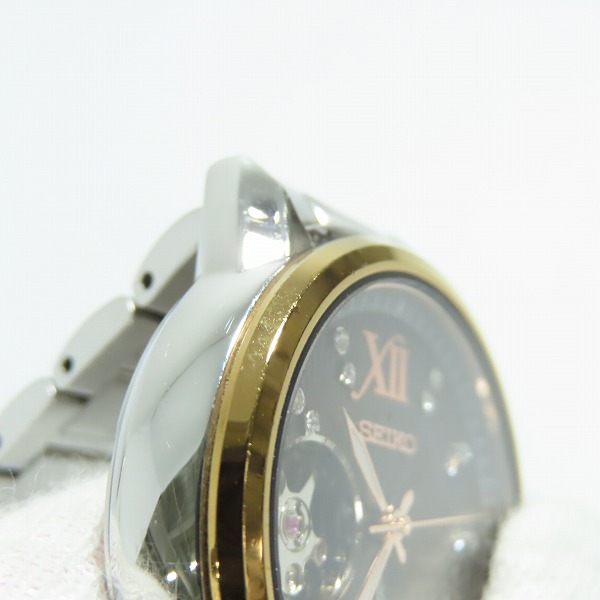 実際に弊社で買取させて頂いたSEIKO/セイコー ルキア スワロフスキー AT/自動巻 腕時計 4R38-01W0の画像 7枚目