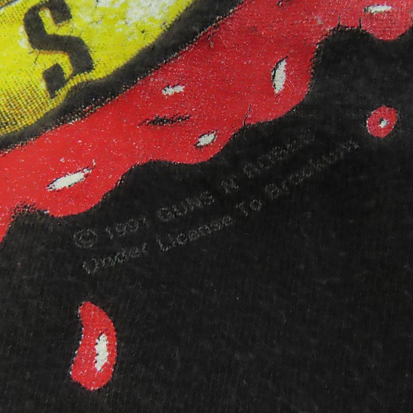 実際に弊社で買取させて頂いた【難あり】GUNS N' ROSES/ガンズアンドローゼズ 1991年 ヴィンテージ バンドTシャツ/バンTの画像 3枚目