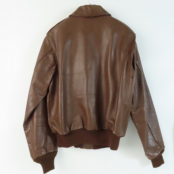 実際に弊社で買取させて頂いたBUZZ RICKSON'S/バズリクソンズ A-2 フライトジャケット 30-1415 ブラウン/40の画像 1枚目