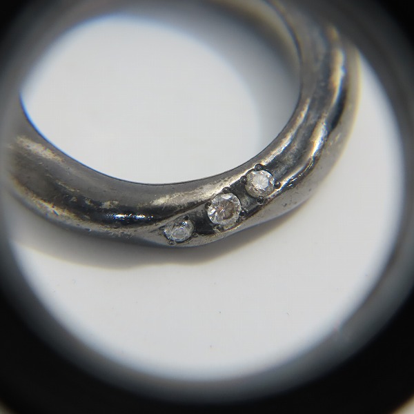 実際に弊社で買取させて頂いた【ギャラ付き】Bloody Mary/ブラッディマリー オーロラ BLK-D リング 9号の画像 6枚目